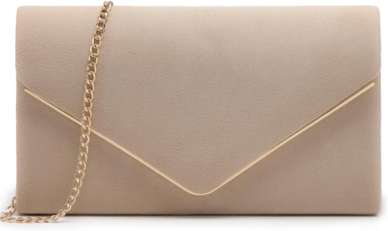DASEIN Women Faux Suede Evening Clutch Bags Formal Party Clutches Wedding Purses Cocktail Prom Clutches - Image 1